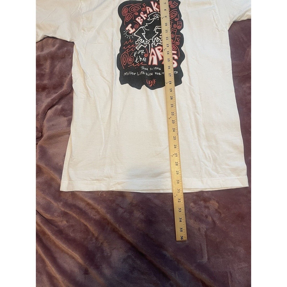 FOTL / I Brake For Arts Vintage 1996 T Shirt Large Made in USA Single Stitch - Picture 7 of 9
